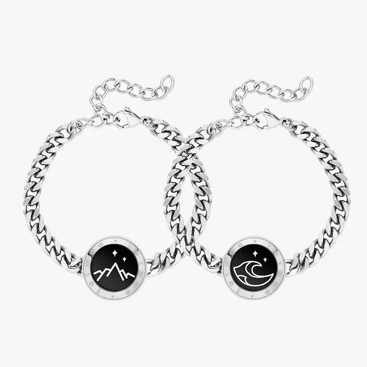 mountain & sea couples bracelet